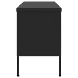 Tv Cabinet Black Steel 105 x 35 x 50 cm Levelers TV Cabinet 336241