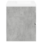 ZNTS 2 Piece Bathroom Furniture Set Concrete Grey Engineered Wood 3324907