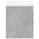 ZNTS 2 Piece Bathroom Furniture Set Concrete Grey Engineered Wood 3324907