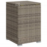 Propane Tank Cover Table Grey 40x40x60 cm Poly Rattan 366296
