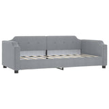 Daybed with Trundle without Mattress Light Grey 90x190 cm Single 3197705
