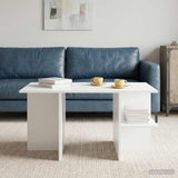 Coffee Table White 87 x 50 x 45 cm Engineered Wood 8001055