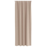Blackout Curtains with Rings 2 pcs Taupe 260 x 140 cm Polyester 4107442