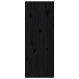 Wall Cabinets 2 pcs Black 30x30x80 cm Solid Wood Pine 813504