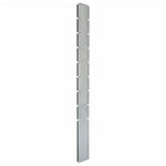 ZNTS Garden Fence Posts 10 pcs Silver 220 cm Galvanised Steel 3196178