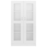 802765 Vitrine Cabinet High Gloss White 82,5x30,5x150 cm Engineered Wood