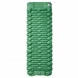 Self Inflating Camping Mattress with Pillow 1-Person Green 4007106