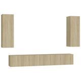 5 Piece TV Cabinet Set Sonoma Oak Engineered Wood 3078958