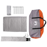 Party Tent Grey and Orange 4-Person 42017447