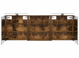 Bathroom Cabinet Set 3 pcs 120 x 10.5 x 60.5 cm Engineered wood 3403740