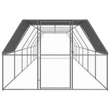 Outdoor Chicken Cage 3x12x2 m Galvanised Steel 3089328