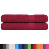 Towels "FROGN" 2 pcs Bordeaux 100x200 cm 360 gsm 136746