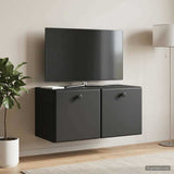 Wall-Mounted TV Cabinet 59.5 x 31 x 30 cm Black Engineered Wood 899216