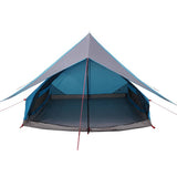 Family Tent with Roof Blue and Grey 256 x 256 x 185 cm 4100677