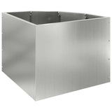Corner Planter Silver 45 x 45 x 35 cm Galvanised steel 883652