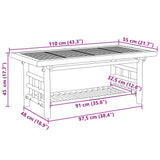 Coffee Table 110x55x45 cm Bamboo 368046