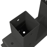Firewood Stack Aid 4 pcs Anthracite 34 x 10 x 15 cm Steel 42030118