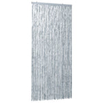 ZNTS Insect Curtain White and Grey 100x220 cm Chenille 284281