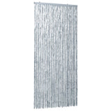 ZNTS Insect Curtain White and Grey 100x220 cm Chenille 284281