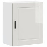 Kitchen Wall Cabinet "Porto" High Gloss White Engineered Wood 854041