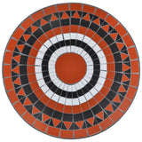 Bistro Table Terracotta and White 60 cm Mosaic 41534