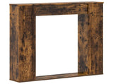 Fireplace Surround Smoked Oak 100 x 20 x 100 cm Engineered Wood 8006620