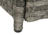 Seven-Piece Firepit Table Rattan Sofa Set - Grey T3398P315906