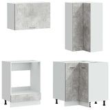 Kitchen Unit LYON 8 pcs Concrete Grey Engineered Wood 3438518
