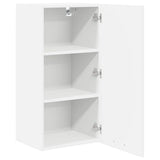 Hanging Cabinet with Door White 40 x 31 x 80 cm Engineered Wood 884258