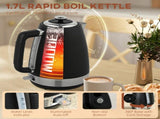 Stainless Steel Kettle and Toaster Set, 1.7L 3000W Rapid Boil Jug Kettle with UK Strix Thermostat, T3398P378834