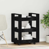 Kitchen Trolley Black Oak 60 x 45 x 80 cm Engineered Wood 862119