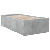 Bed Frame without Mattress Concrete Grey 90x190 cm Single 3280975