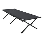 Folding Camping Bed Folding Manual Black Oxford fabric 42003193