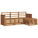 Outdoor Sofa Set 4 pcs Natural 3374604