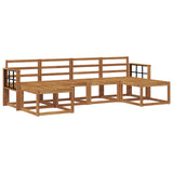 Outdoor Sofa Set 6 pcs Natural Engineered Wood 3366787