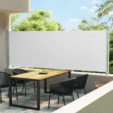 Patio Retractable Side Awning 600x160 cm Cream 313376