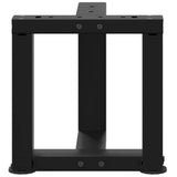Coffee Table Legs T-Shaped 2 pcs Black 30x25x cm Steel 4013000