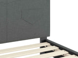 Children's Bed Frame with Headboard Dark Grey 90 x 200 cm 42011000