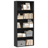 Book Cabinet Black 80x30x189 cm Engineered Wood 3314670