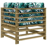 Corner Sofas with Cushions 2 pcs Impregnated Wood Pine 825687