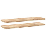 Floating Shelves 2 pcs 160x40x4 cm Untreated Solid Wood Acacia 3279492