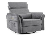 Electric Power Recliner Chair, 300&deg Swivel Rocker, Adjustable Headrest & Foldable Armrests, 330 34867600