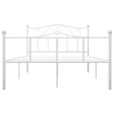 Bed Frame without Mattress White Metal 120x200 cm 284518