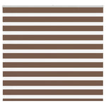 ZNTS Zebra Blind Brown 155x150 cm Fabric Width 150.9 cm Polyester 4014350