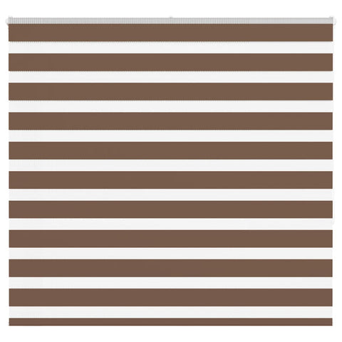 ZNTS Zebra Blind Brown 155x150 cm Fabric Width 150.9 cm Polyester 4014350