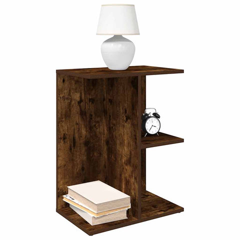 ZNTS Bedside Tables 2 pcs Smoked Oak 46.5x29x61 cm Engineered Wood 858659