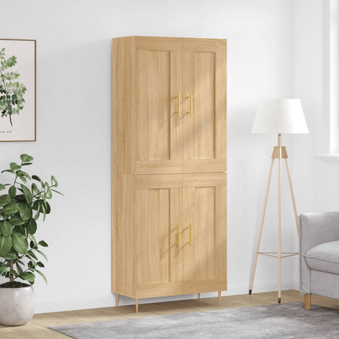 Highboard Sonoma Oak 69.5x34x180 cm Engineered Wood 3199676
