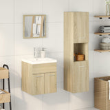 3 Piece Bathroom Furniture Set Sonoma Oak Engineered Wood 3324992