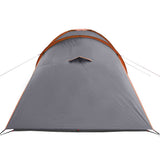 Family Tent Dome 6-Person Grey and Orange Waterproof 94345