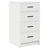 Dressing Table with Mirror Lights 3 pcs White Engineered Wood 3334209